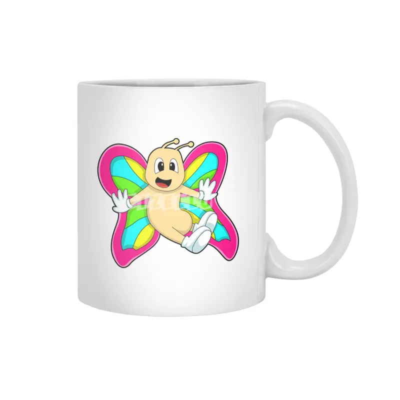Butterfly colourful Beyaz Kupa
