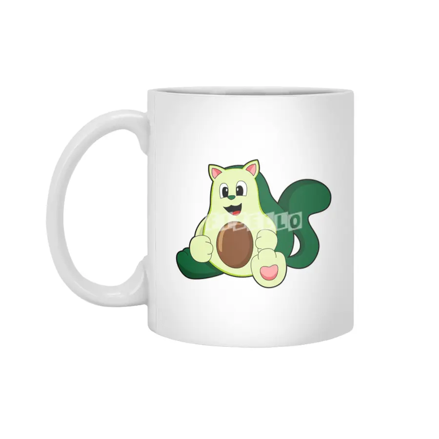 Cat as Avocado Beyaz Kupa