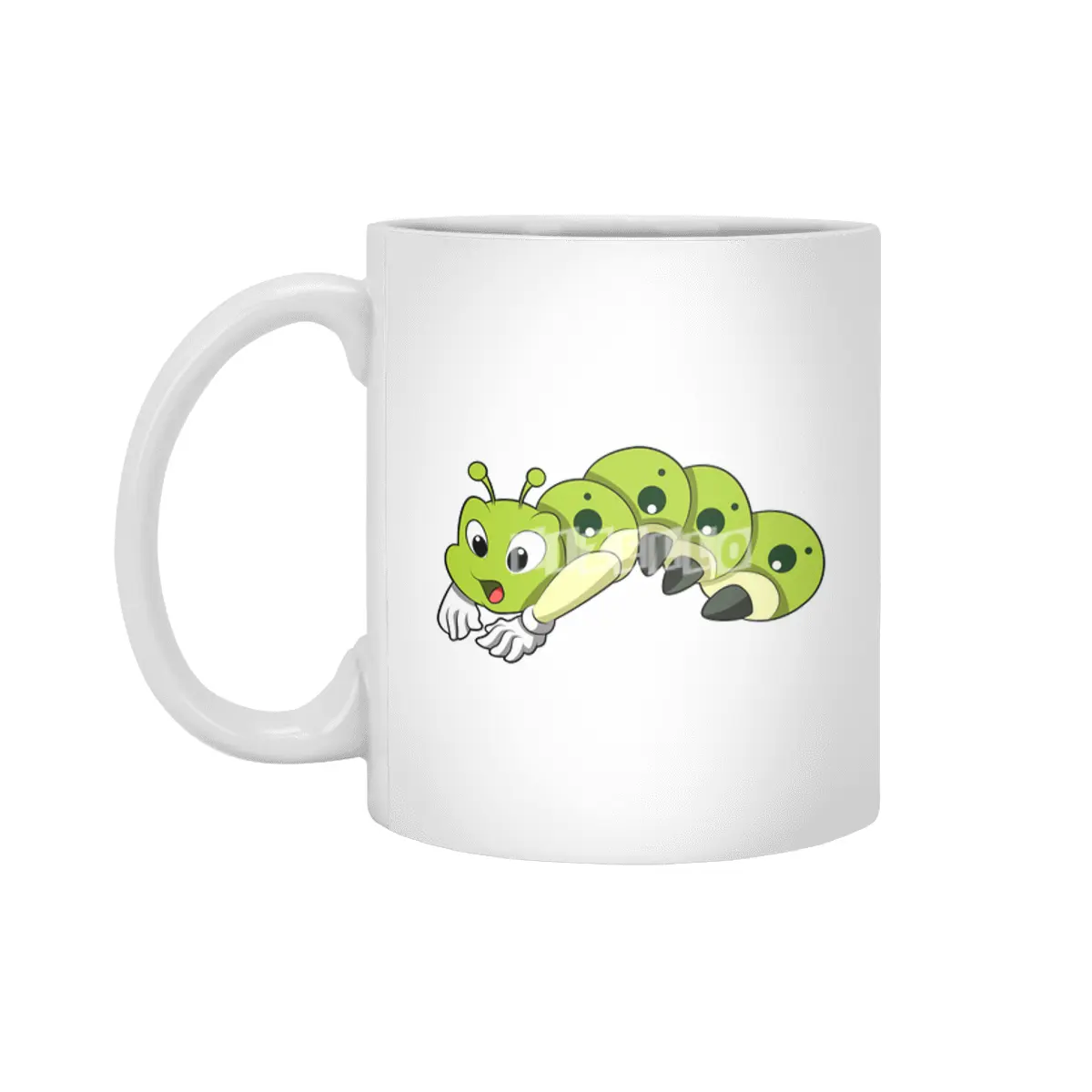 Caterpillar at Yoga Stretching exercises Beyaz Kupa