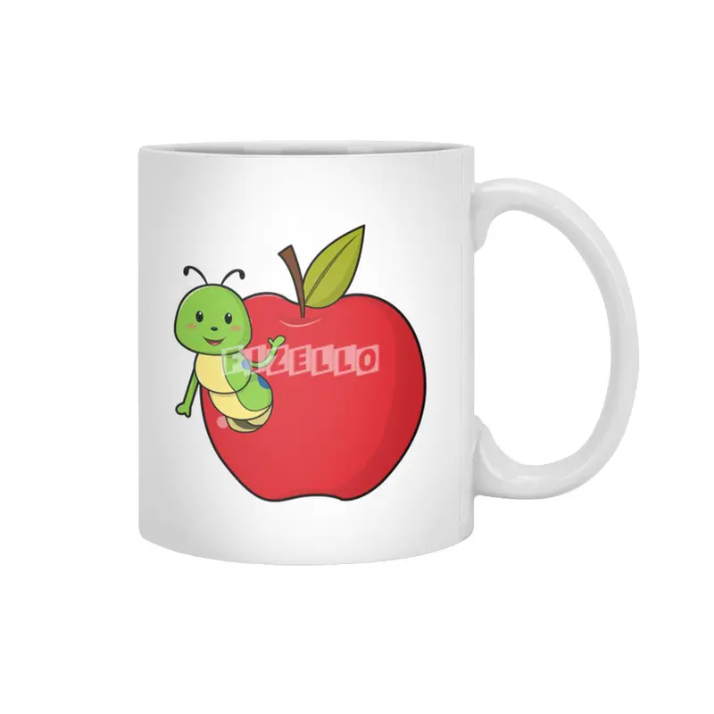 Caterpillar from Apple Beyaz Kupa