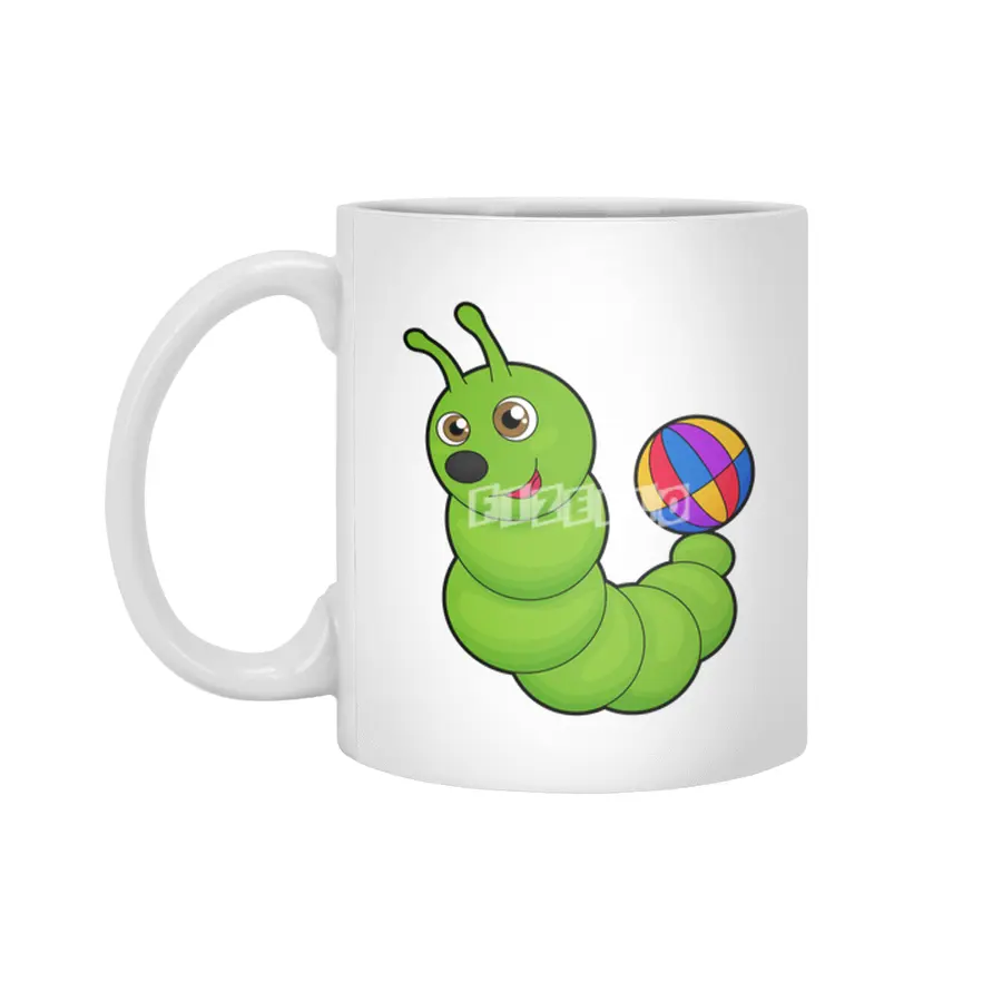 Caterpillar with Water polo Beyaz Kupa