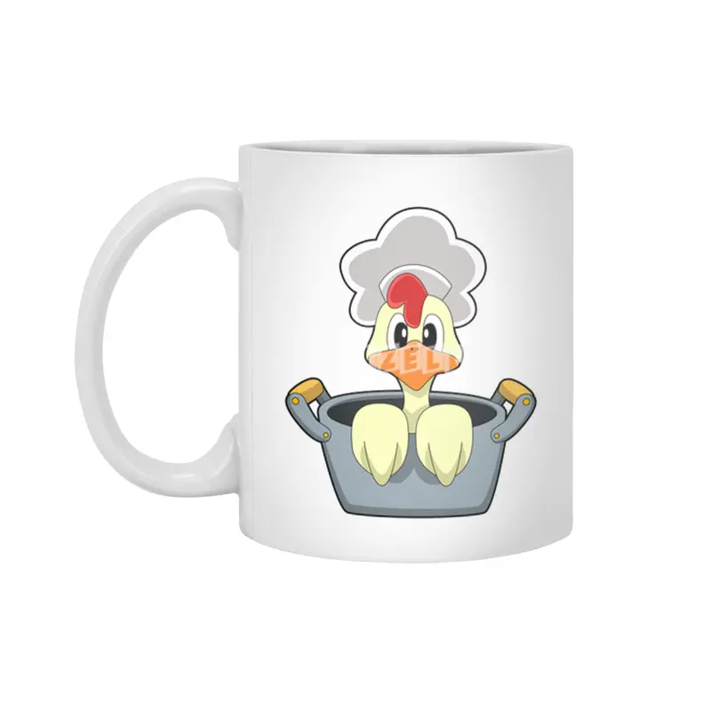 Chicken with Cooking pot Beyaz Kupa