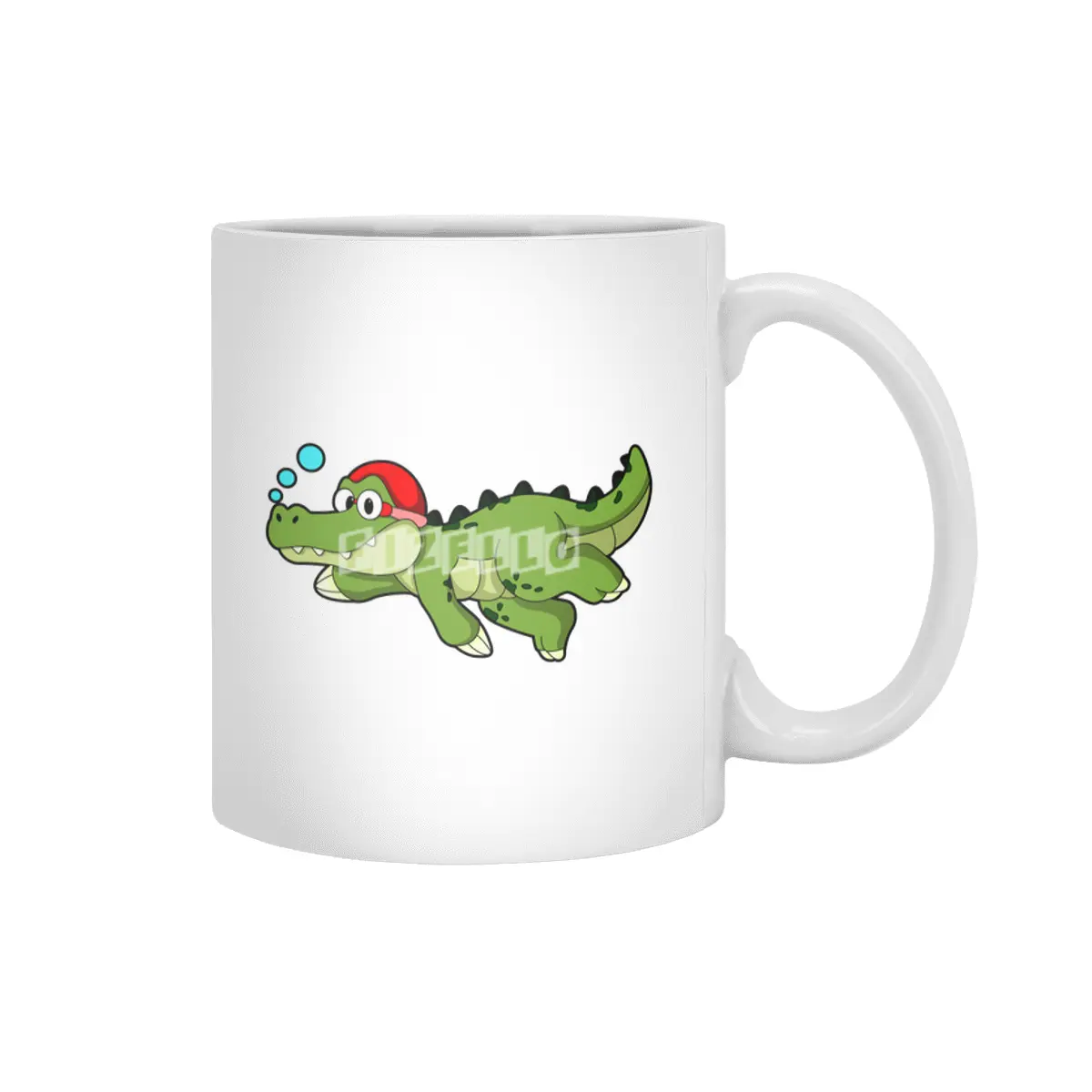 Dinosaur at Swimming under Water Beyaz Kupa