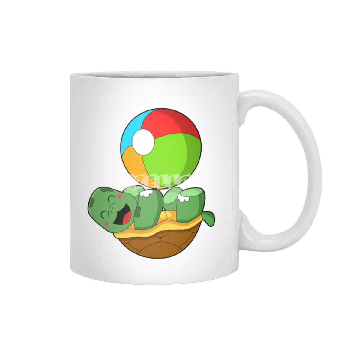 Turtle with Water polo Beyaz Kupa