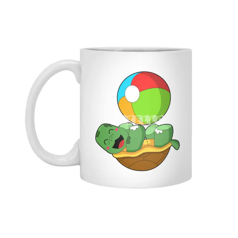 Turtle with Water polo Beyaz Kupa