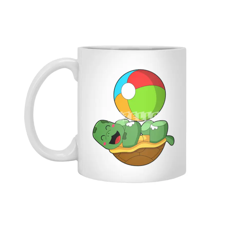 Turtle with Water polo Beyaz Kupa