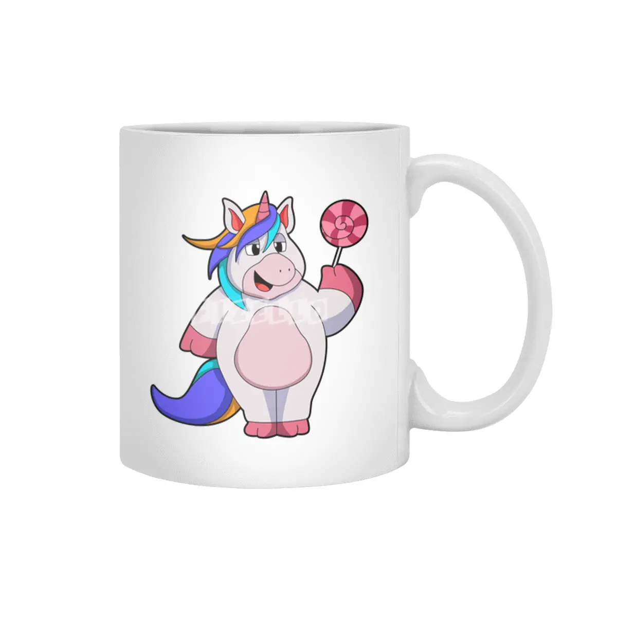 Unicorn with Lollipop Beyaz Kupa
