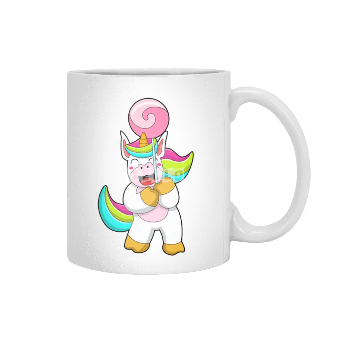 Unicorn with Lollipop Beyaz Kupa