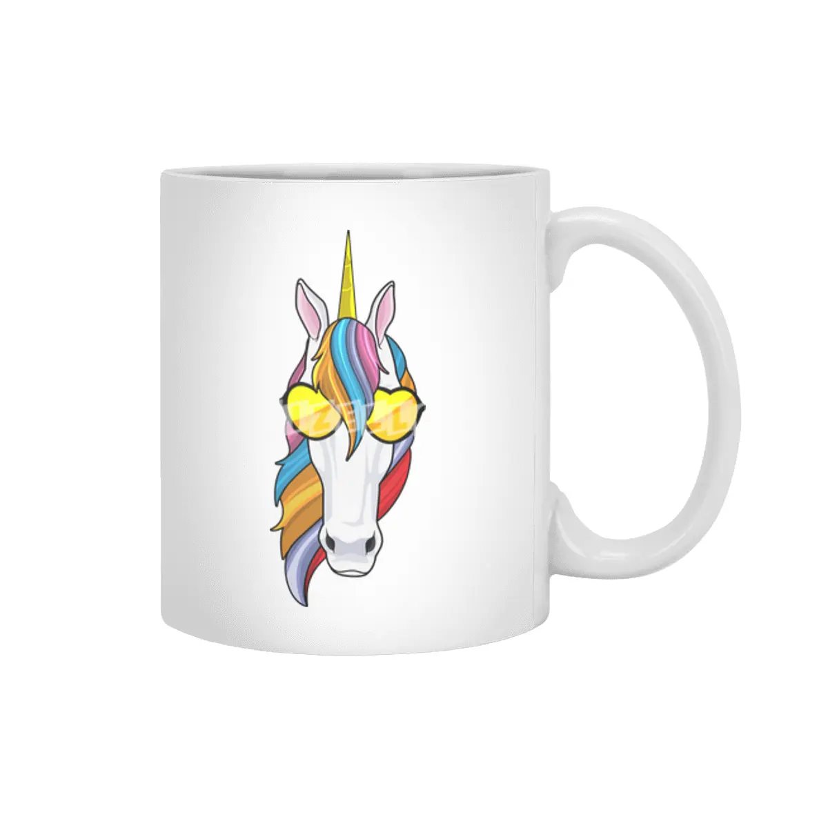 Unicorn with Sunglasses Beyaz Kupa
