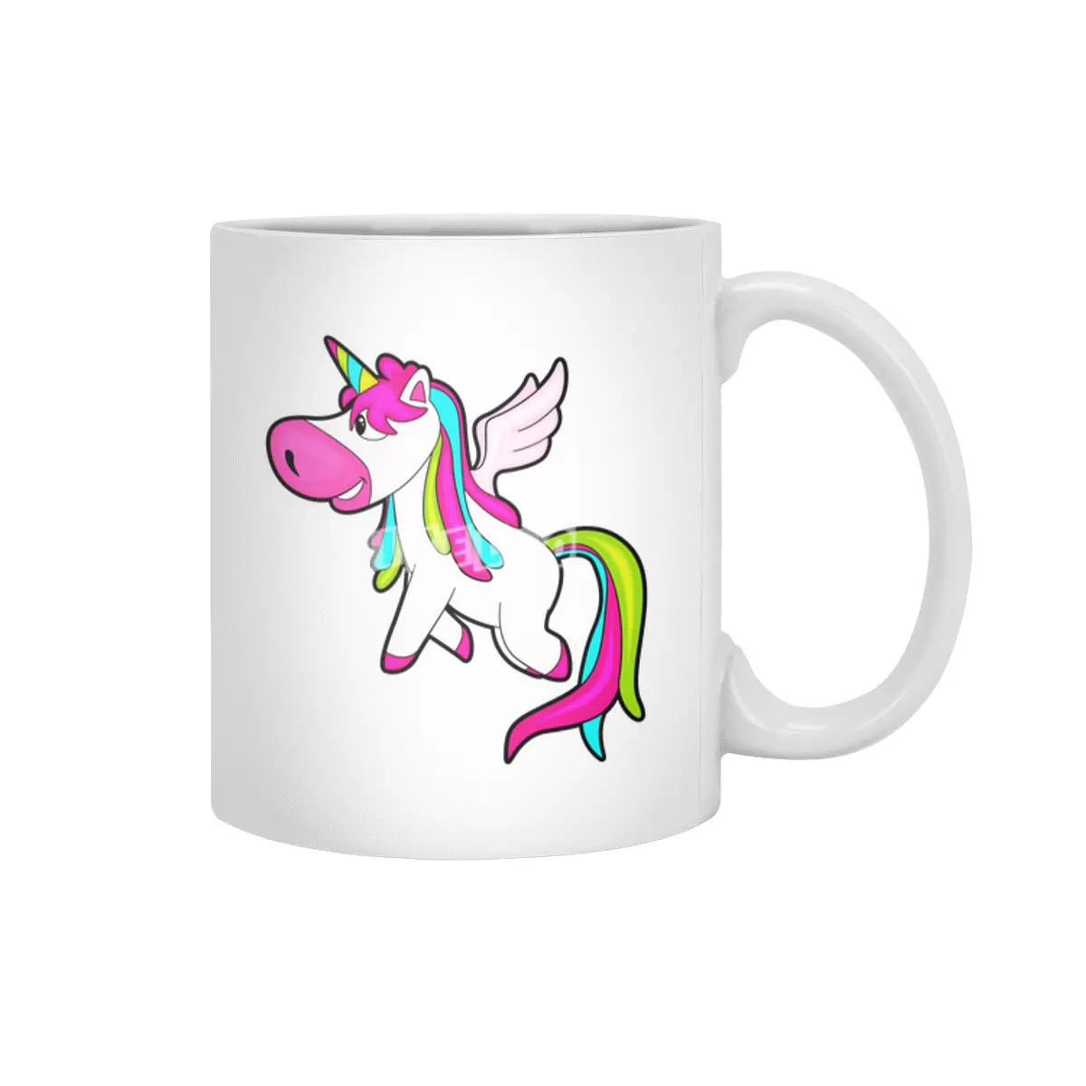 Unicorn with Wings Beyaz Kupa
