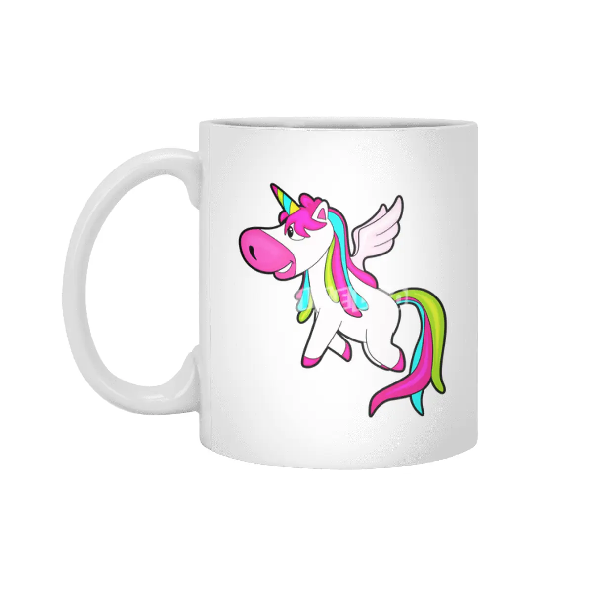 Unicorn with Wings Beyaz Kupa