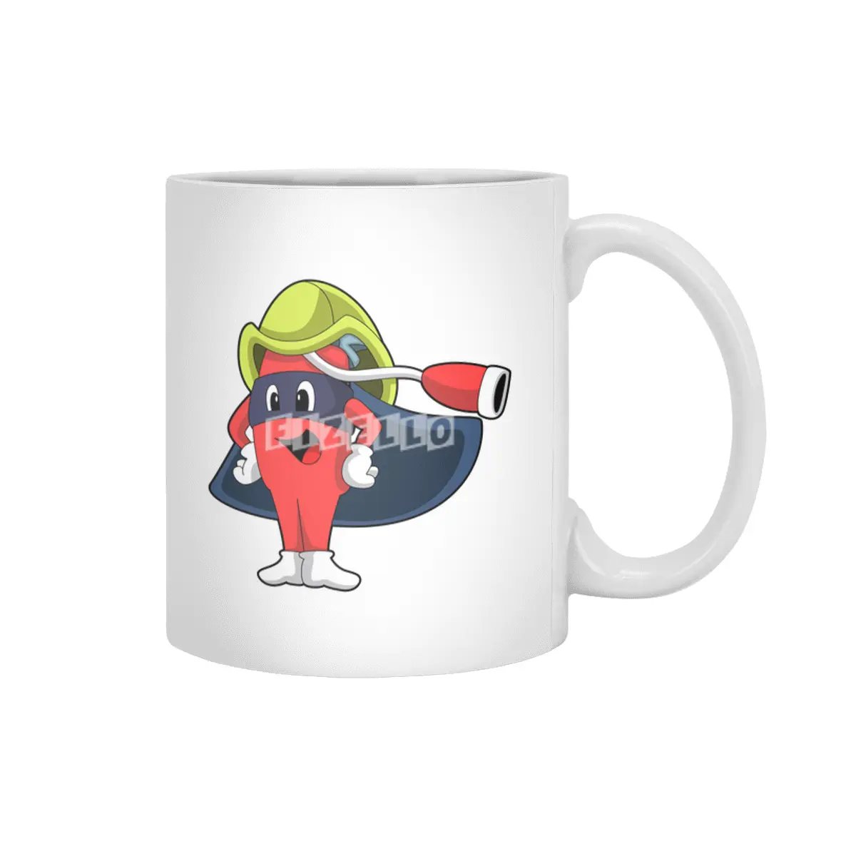 Superhero as Firefighter Beyaz Kupa