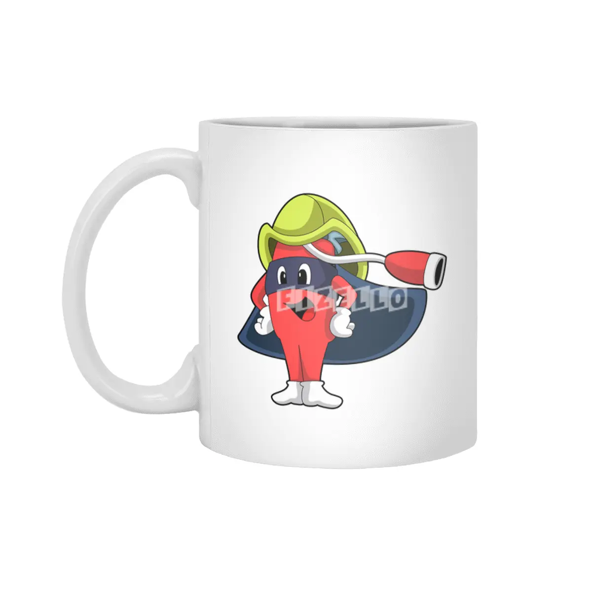 Superhero as Firefighter Beyaz Kupa
