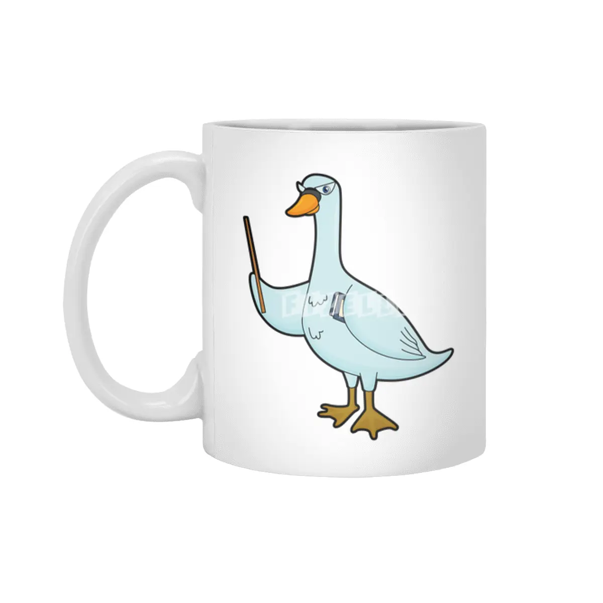 Swan as Teacher with Book & Pointer Beyaz Kupa