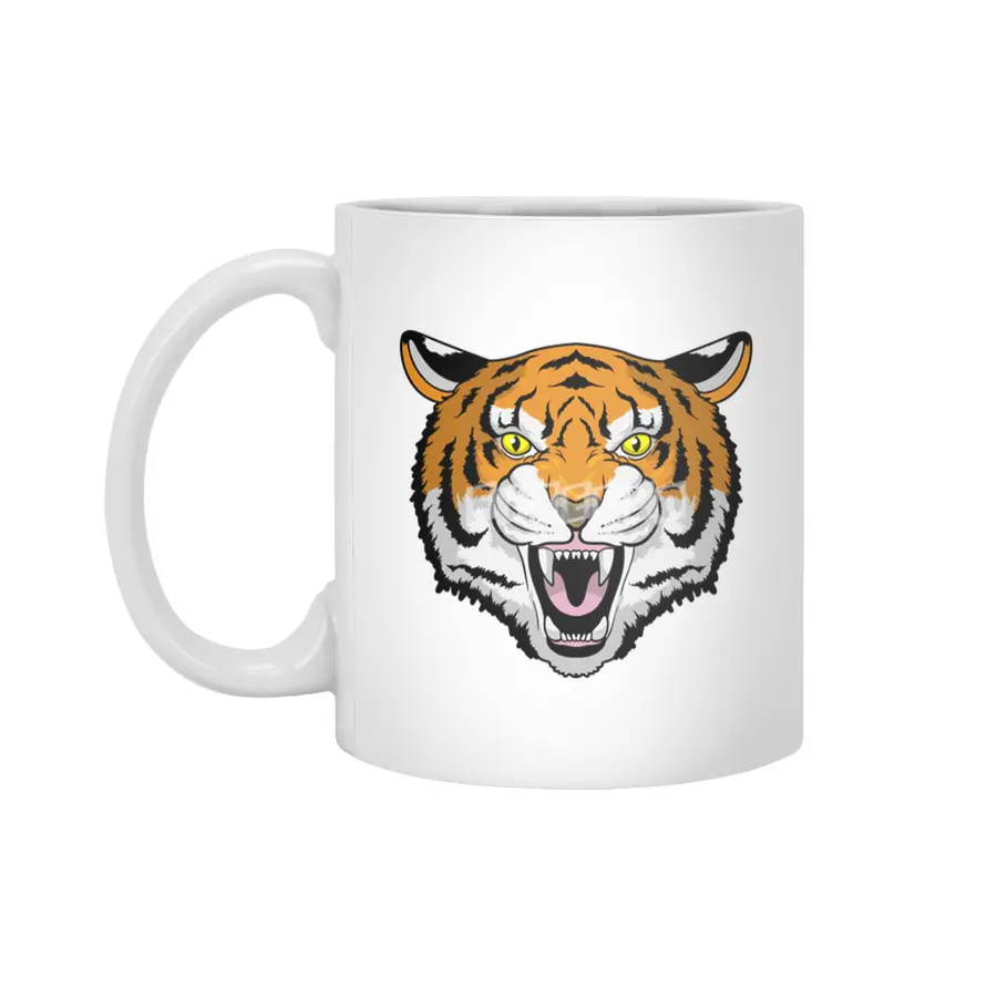Tiger angry Beyaz Kupa