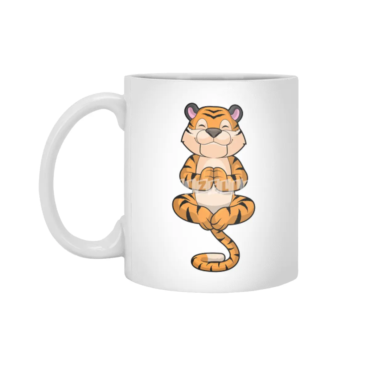 Tiger at Yoga Fitness Beyaz Kupa