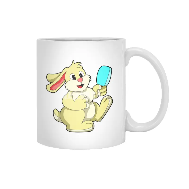 Rabbit with Popsicle Beyaz Kupa