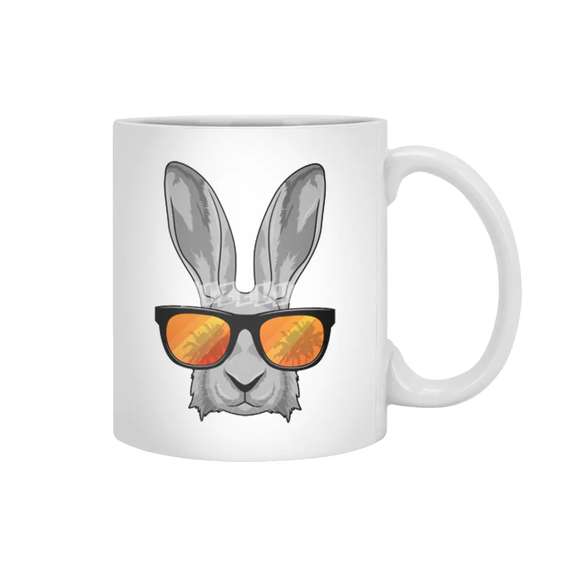 Rabbit with Sunglasses Beyaz Kupa