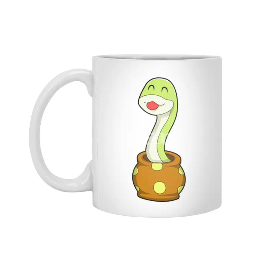 Snake in Jar Beyaz Kupa