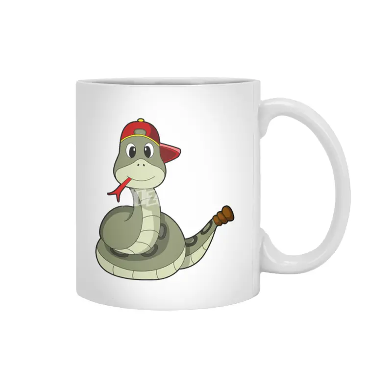 Snake with Cap Beyaz Kupa