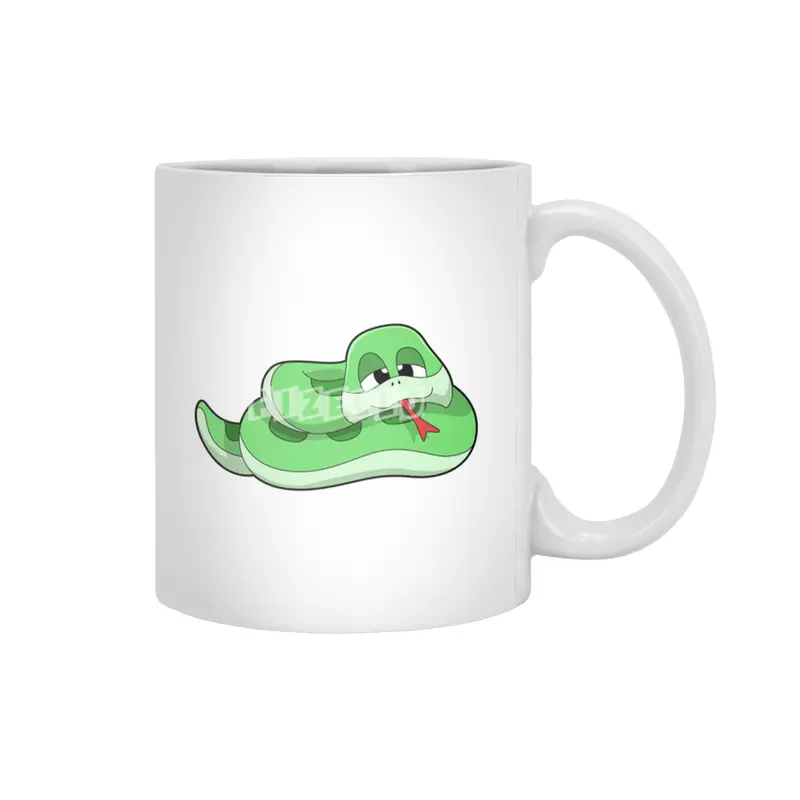 Snake with green Stains Beyaz Kupa