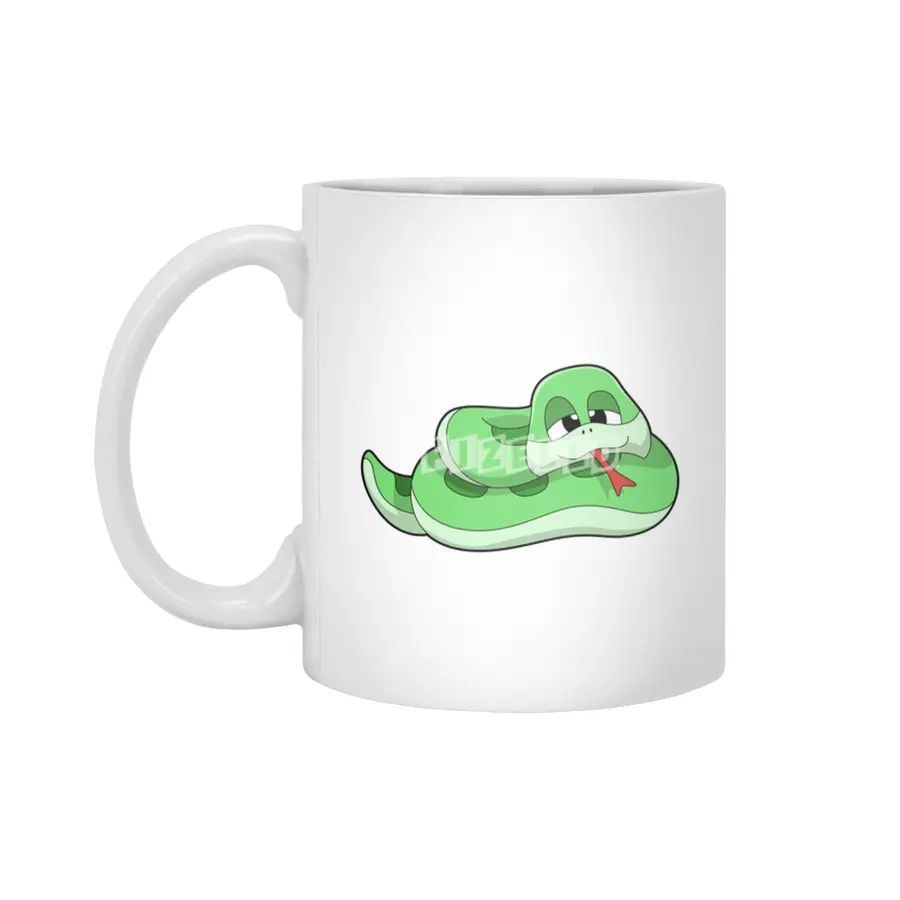 Snake with green Stains Beyaz Kupa
