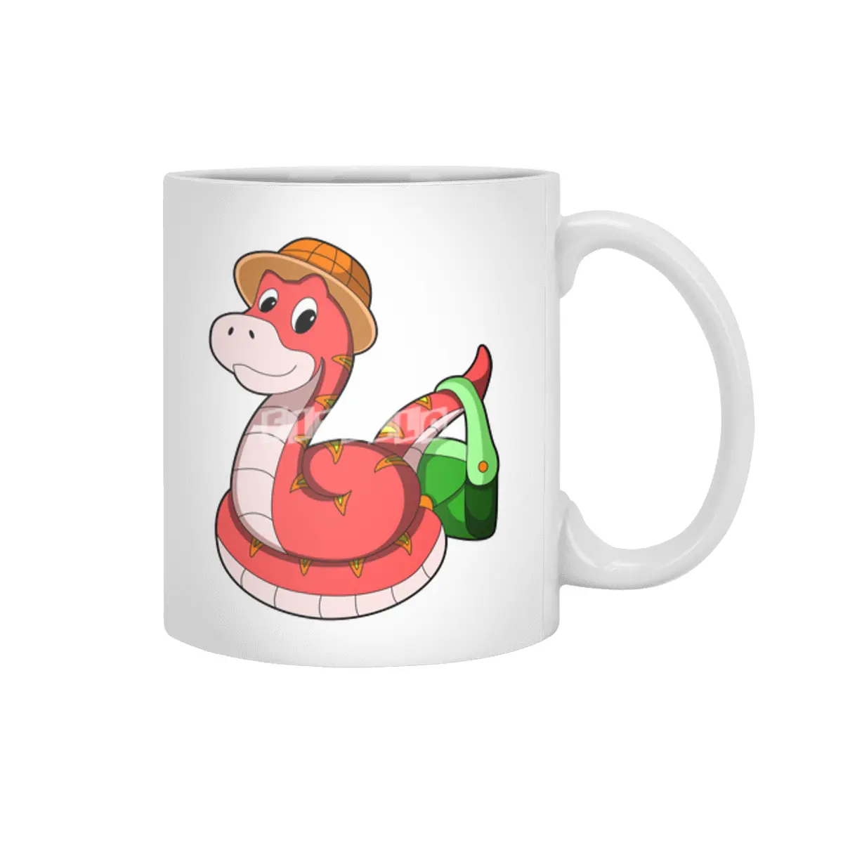 Snake with Purse & Hat Beyaz Kupa