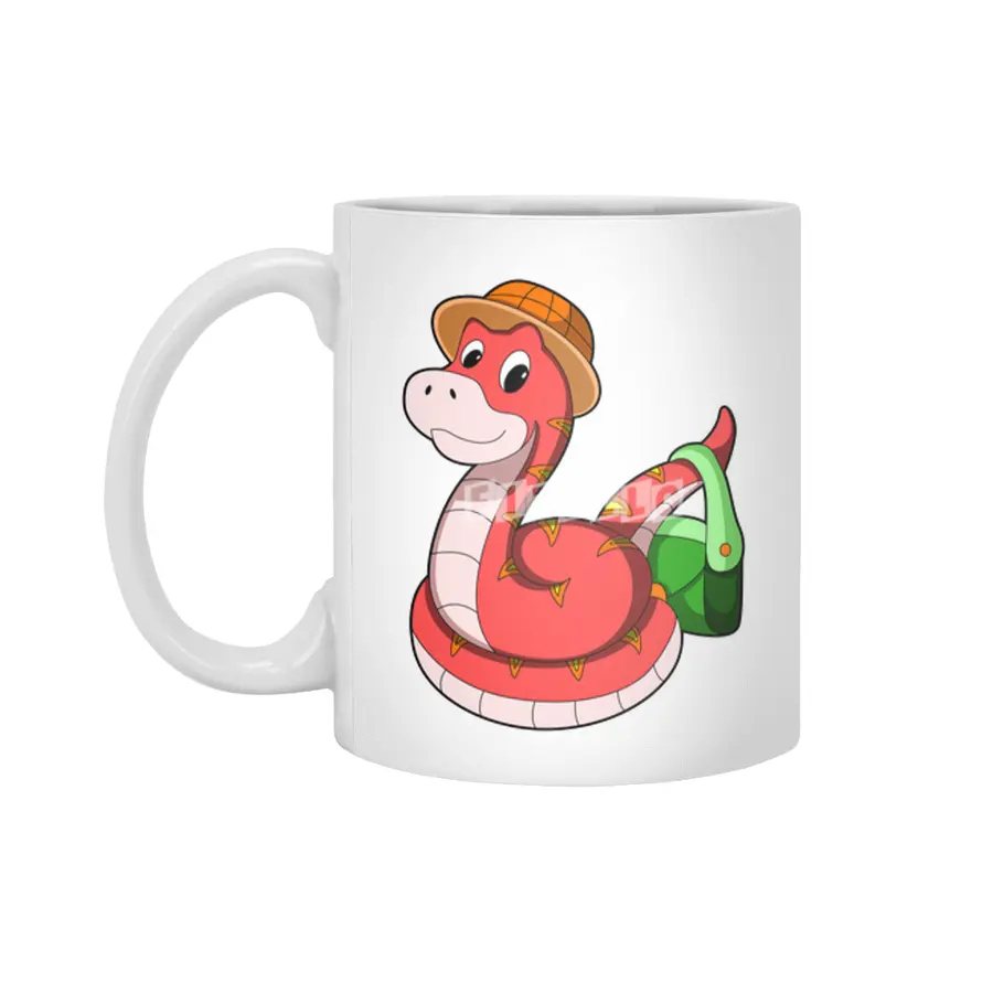Snake with Purse & Hat Beyaz Kupa