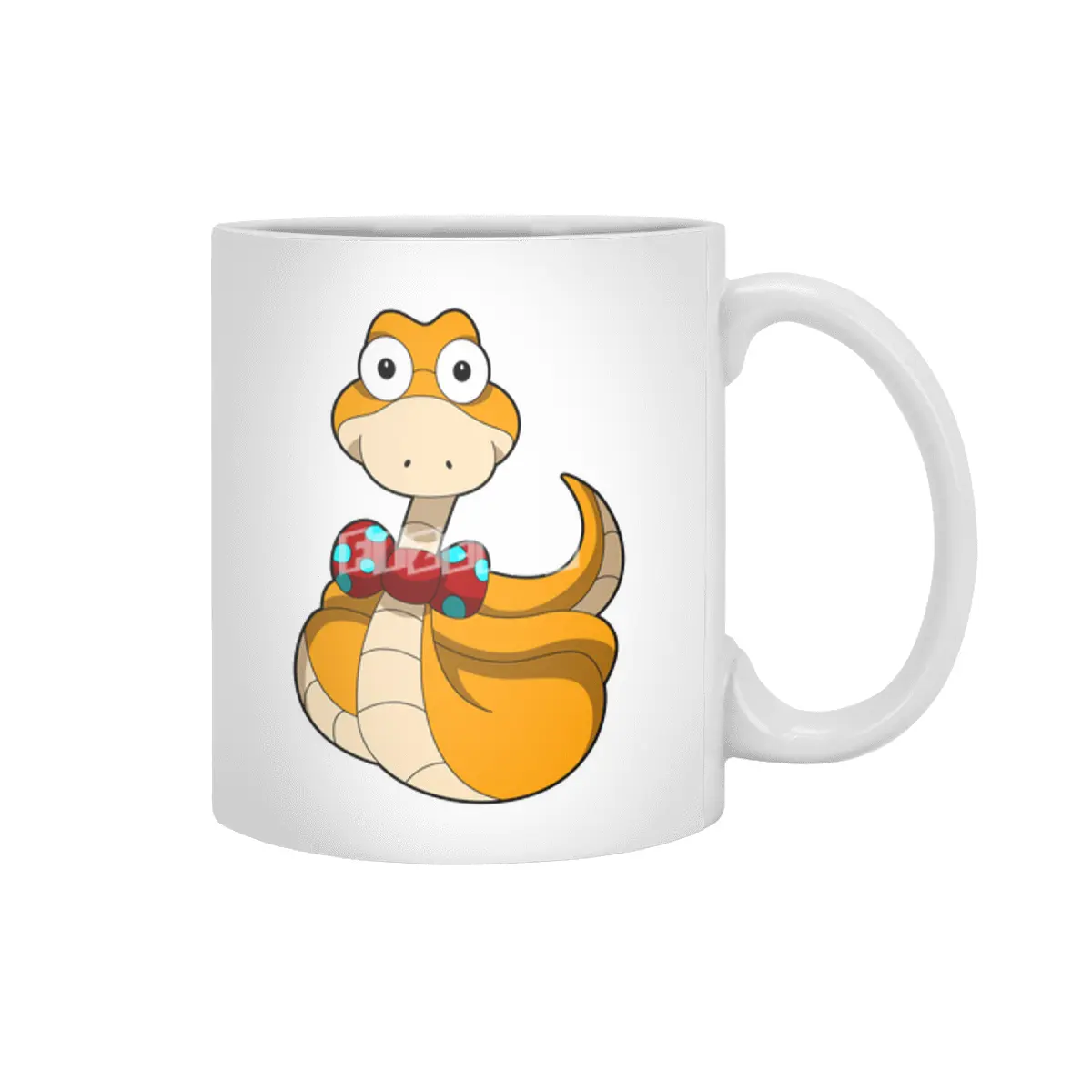 Snake with Tie Beyaz Kupa