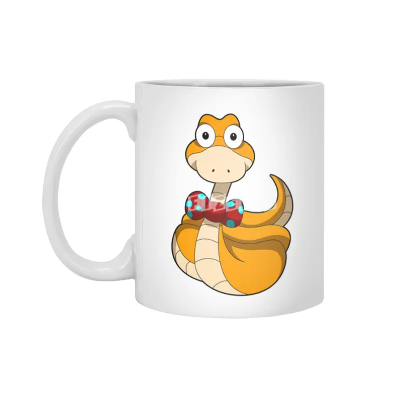 Snake with Tie Beyaz Kupa