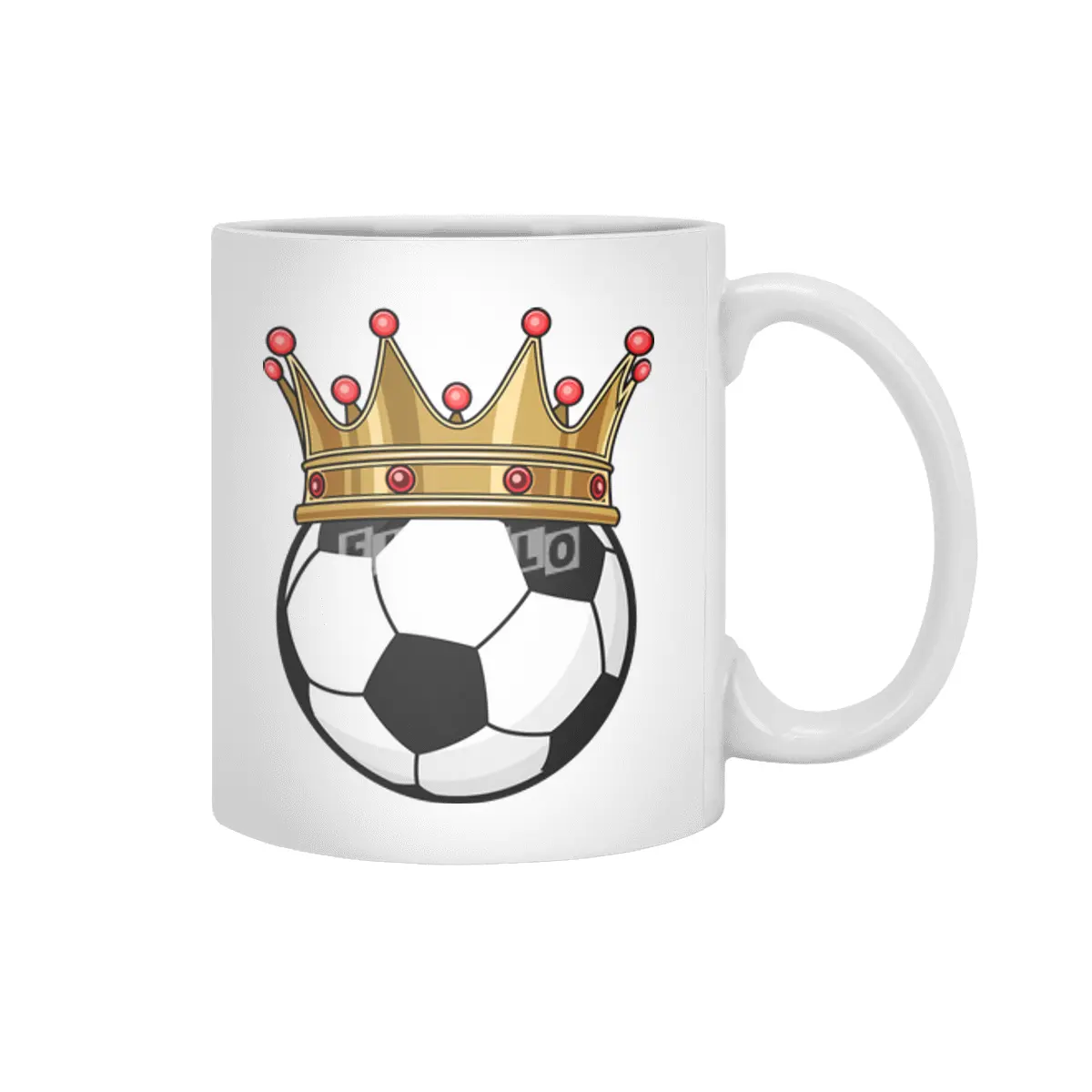 Soccer Crown King Beyaz Kupa
