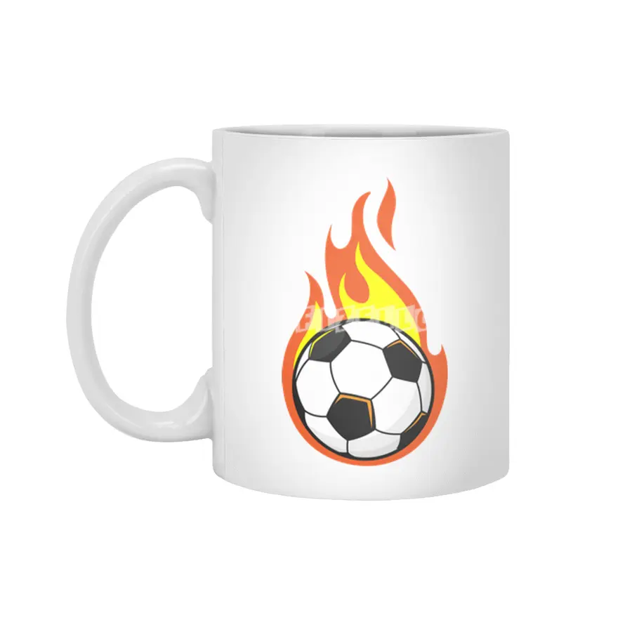 Soccer on Fire Beyaz Kupa