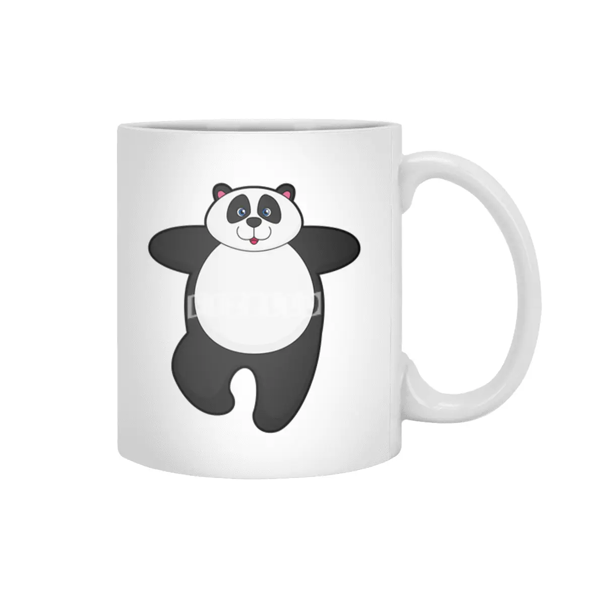 Panda at Yoga Stretching exercise Beyaz Kupa