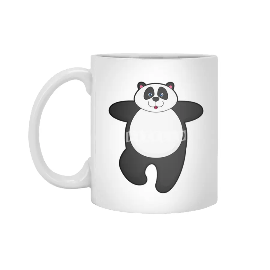 Panda at Yoga Stretching exercise Beyaz Kupa