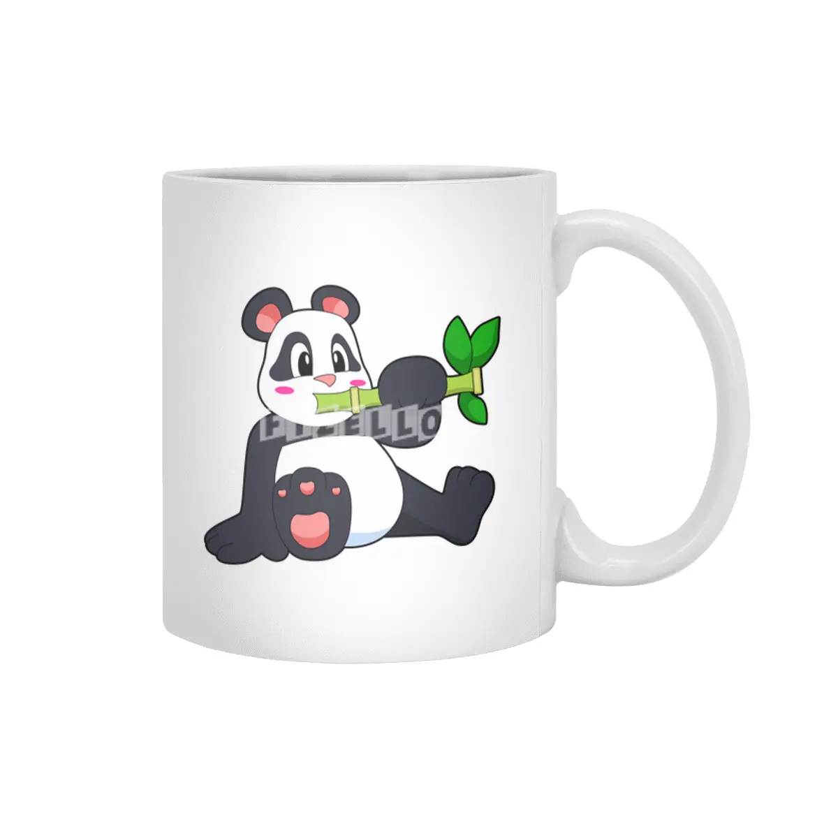 Panda with Bamboo Beyaz Kupa