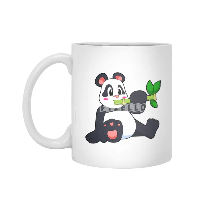 Panda with Bamboo Beyaz Kupa