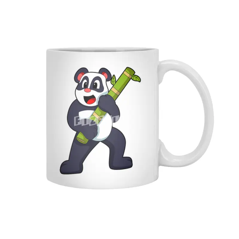 Panda with Bamboo Beyaz Kupa