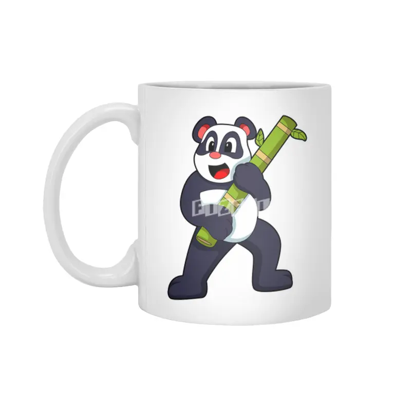 Panda with Bamboo Beyaz Kupa