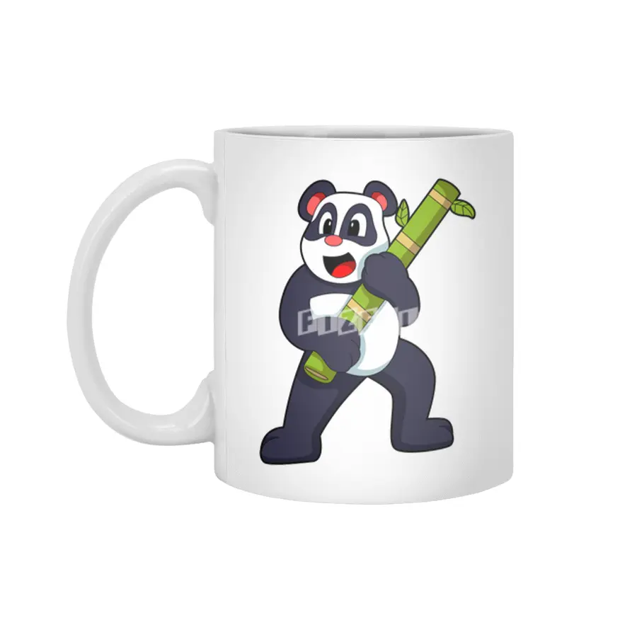 Panda with Bamboo Beyaz Kupa