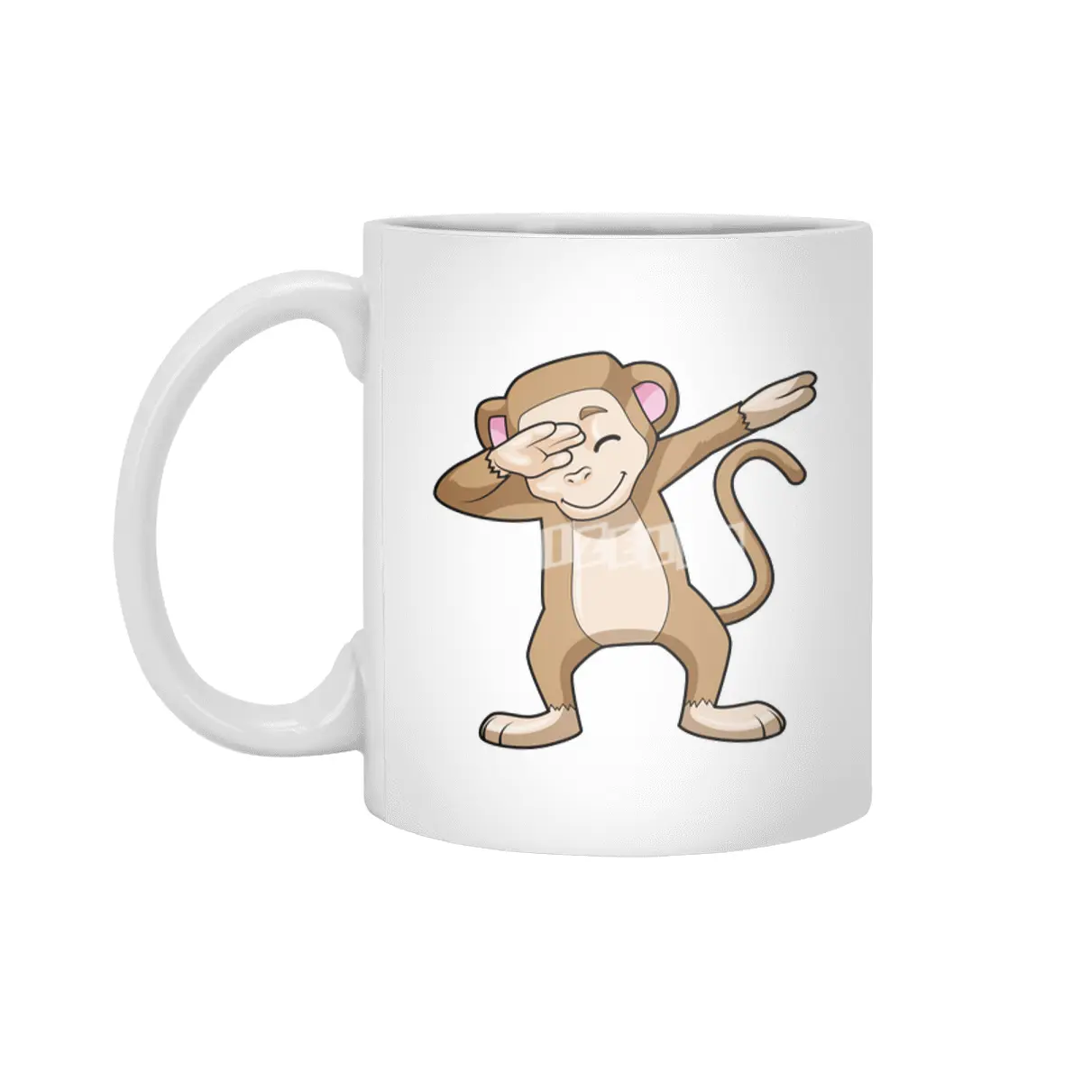 Monkey at Hip Hop Dance Dab Beyaz Kupa