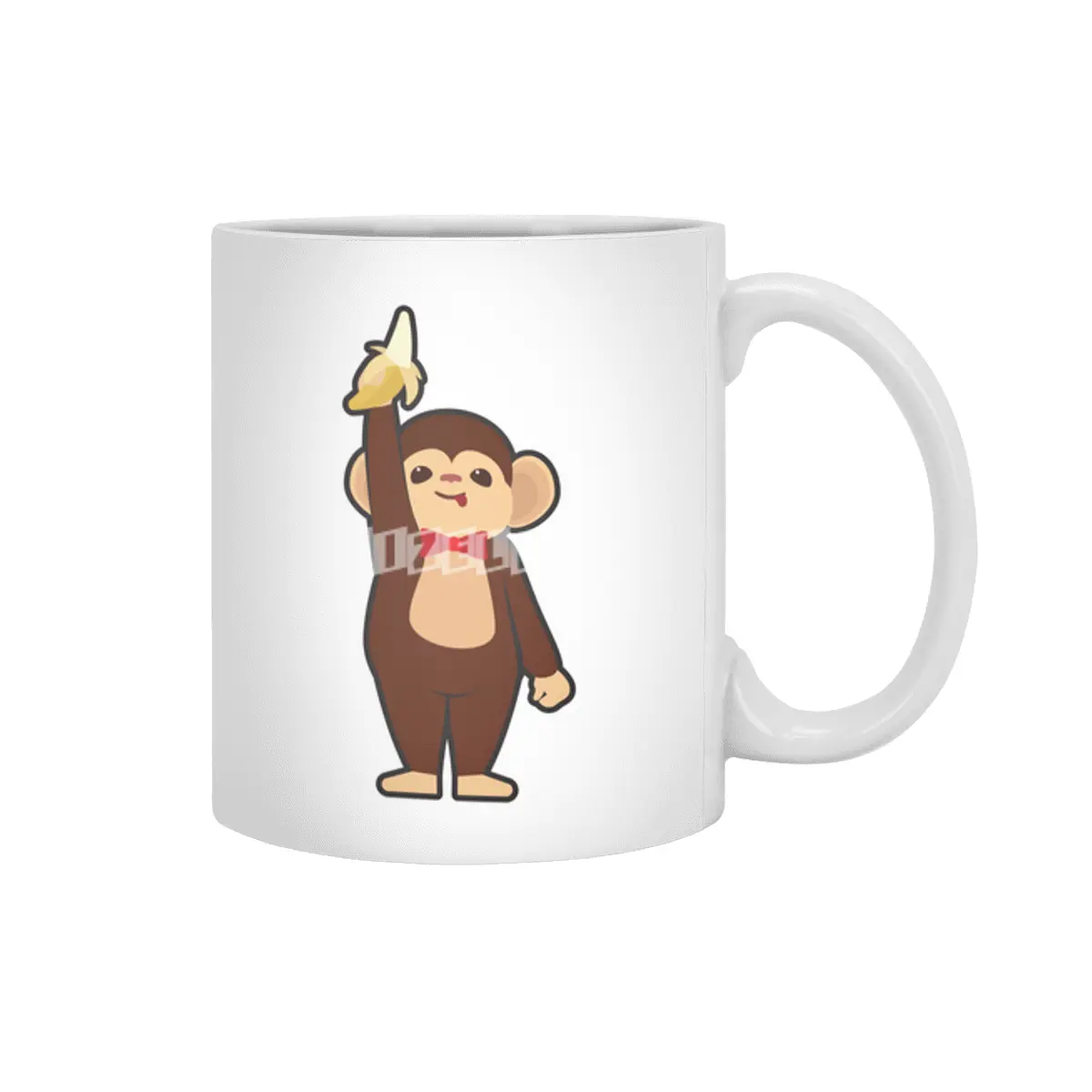Monkey with Banana Beyaz Kupa