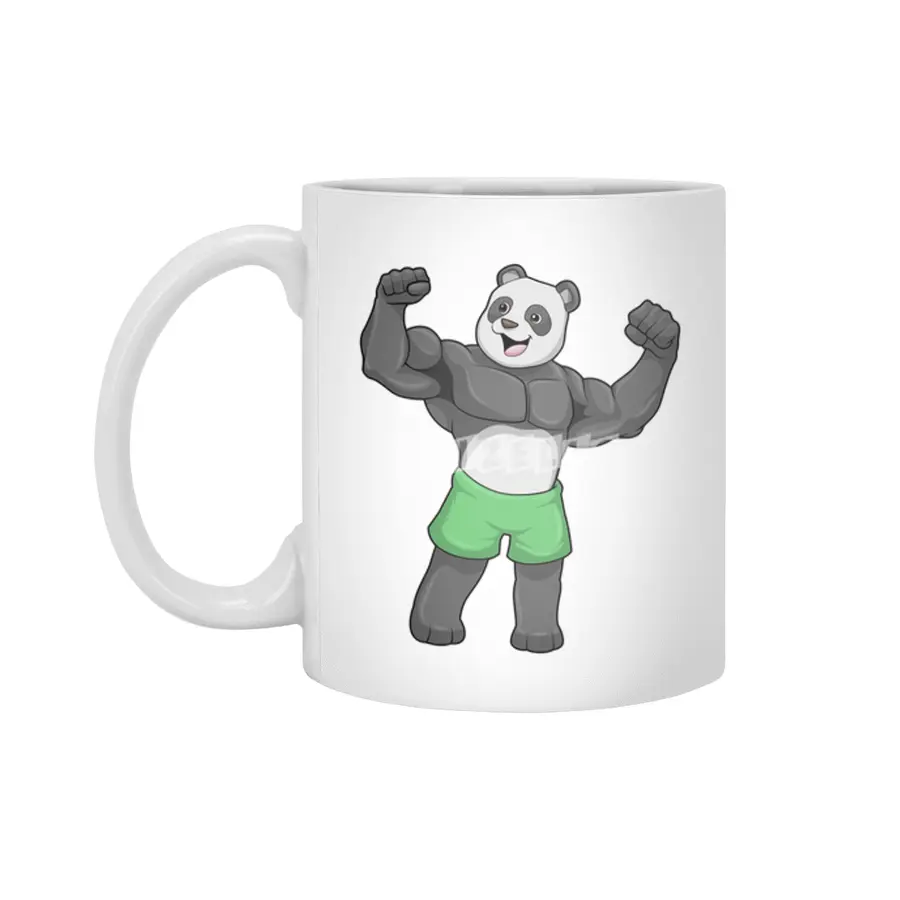 Panda as Bodybuilder at Bodybuilding Beyaz Kupa