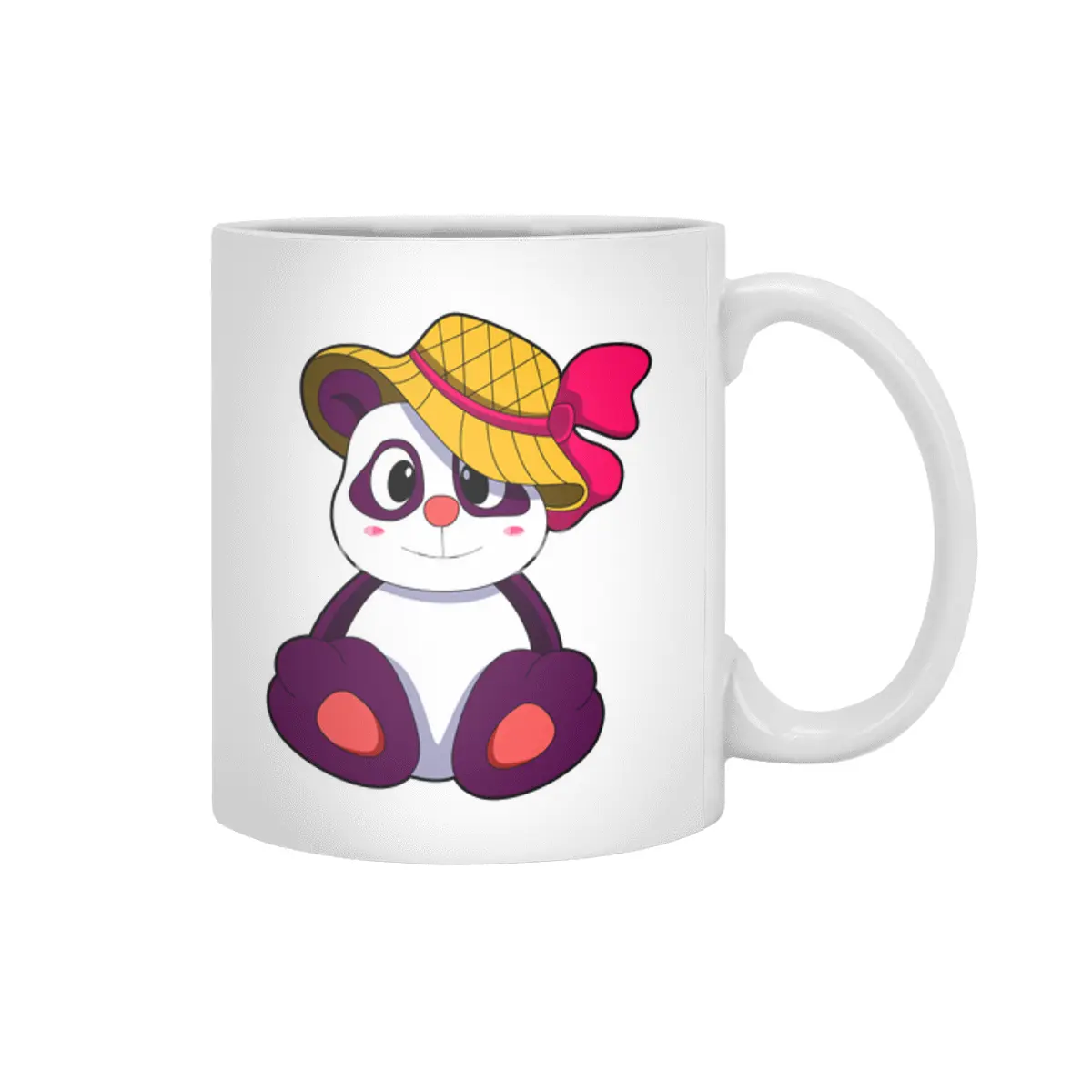 Panda with Hat Beyaz Kupa