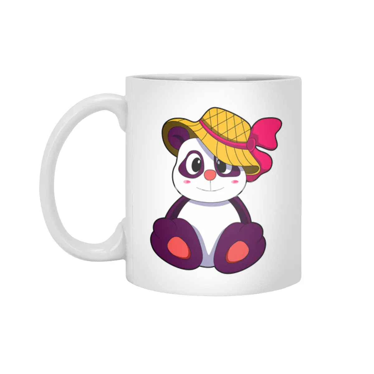 Panda with Hat Beyaz Kupa