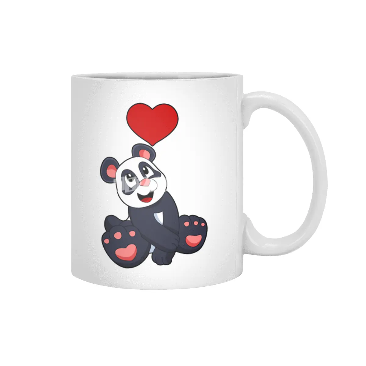 Panda with Heart Beyaz Kupa