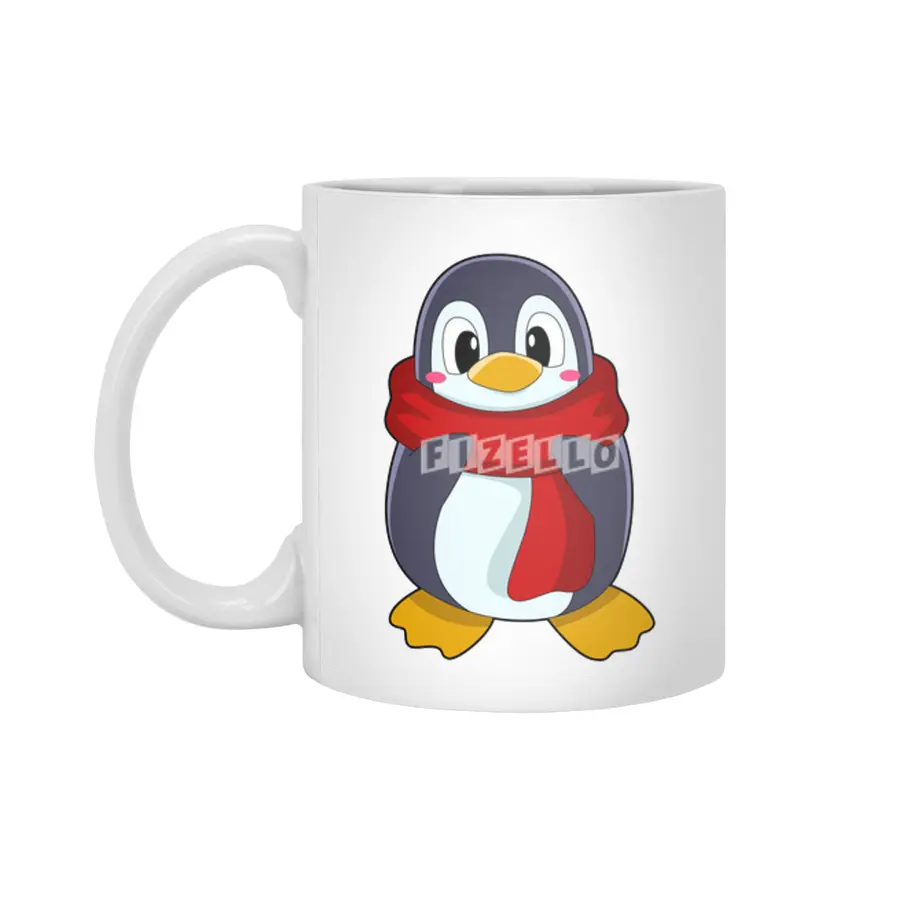 Penguin with Scarf Beyaz Kupa