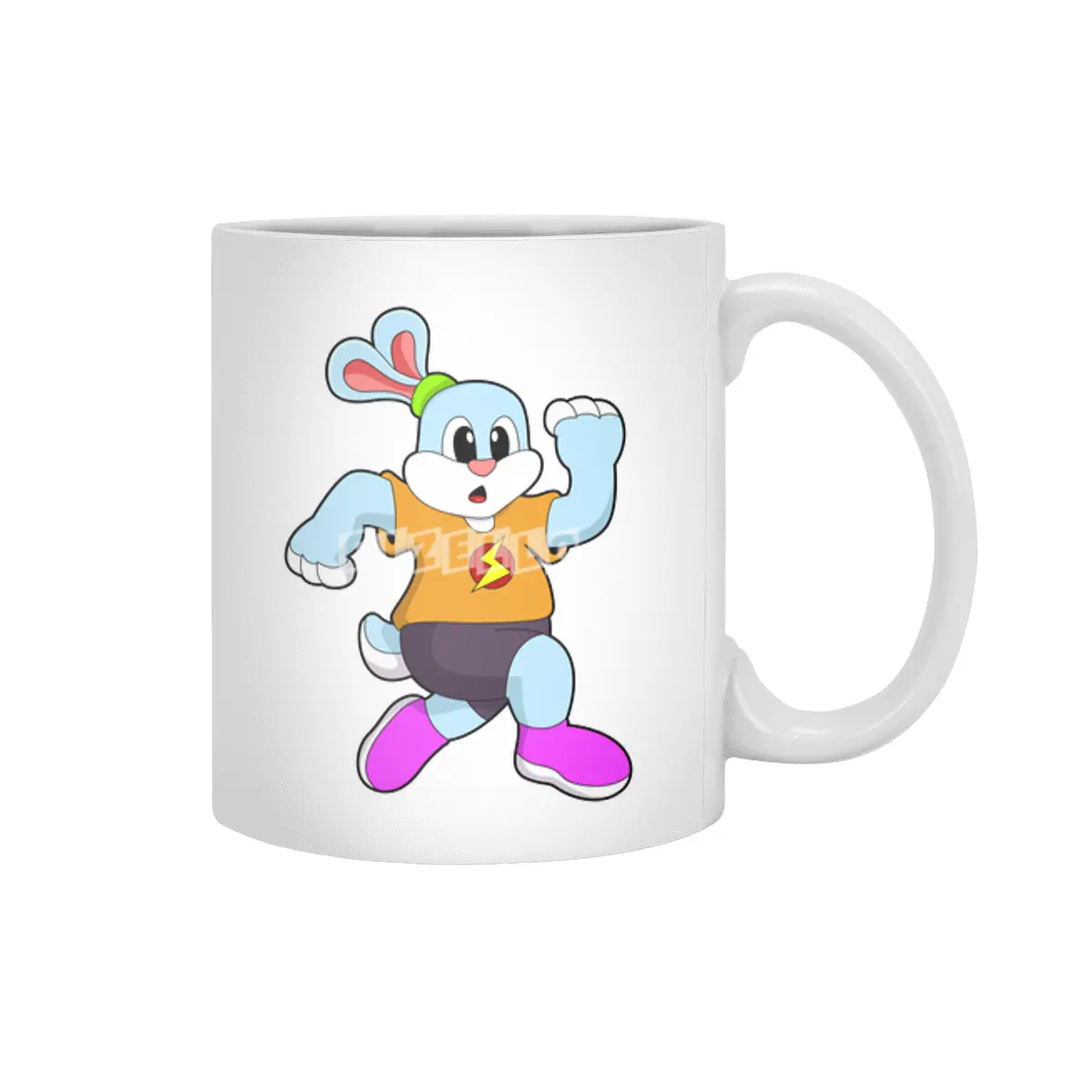 Rabbit at Running Beyaz Kupa