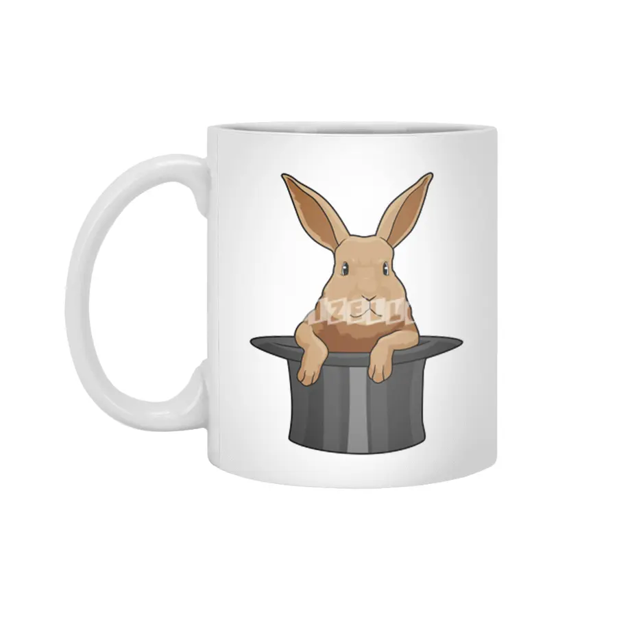 Rabbit Magician Magic hat Beyaz Kupa