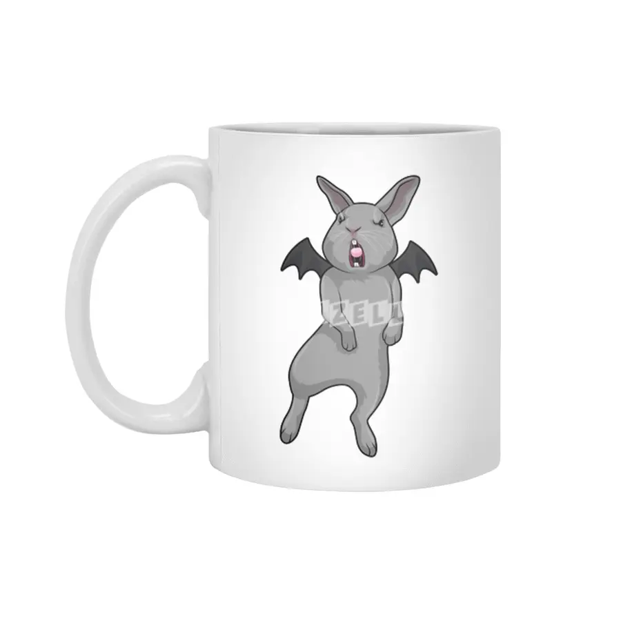 Rabbit with Bat wing Beyaz Kupa