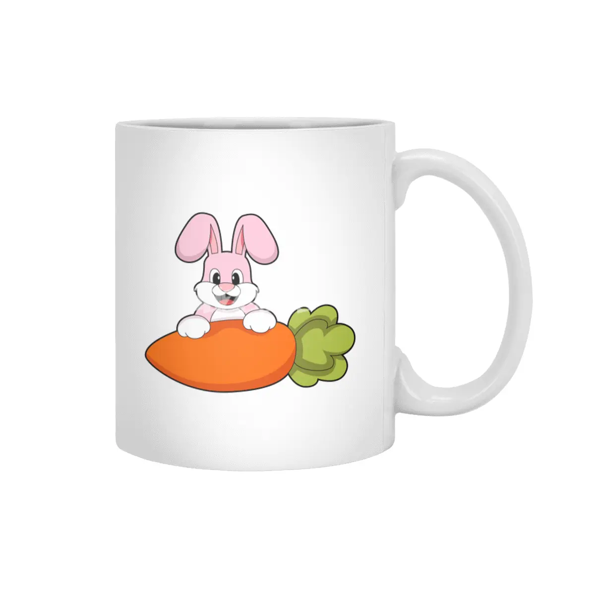 Rabbit with Carrot Beyaz Kupa